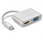 USB-C-HDMI+VGA